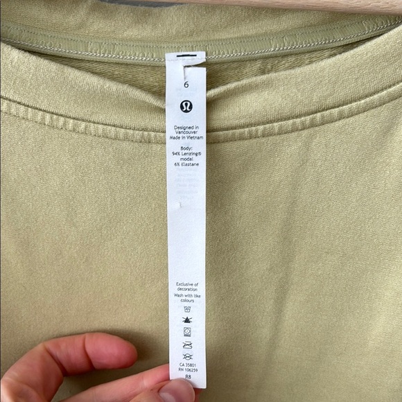 Lululemon Twist Front Crew Neck Sweatshirt - Picture 2 of 5